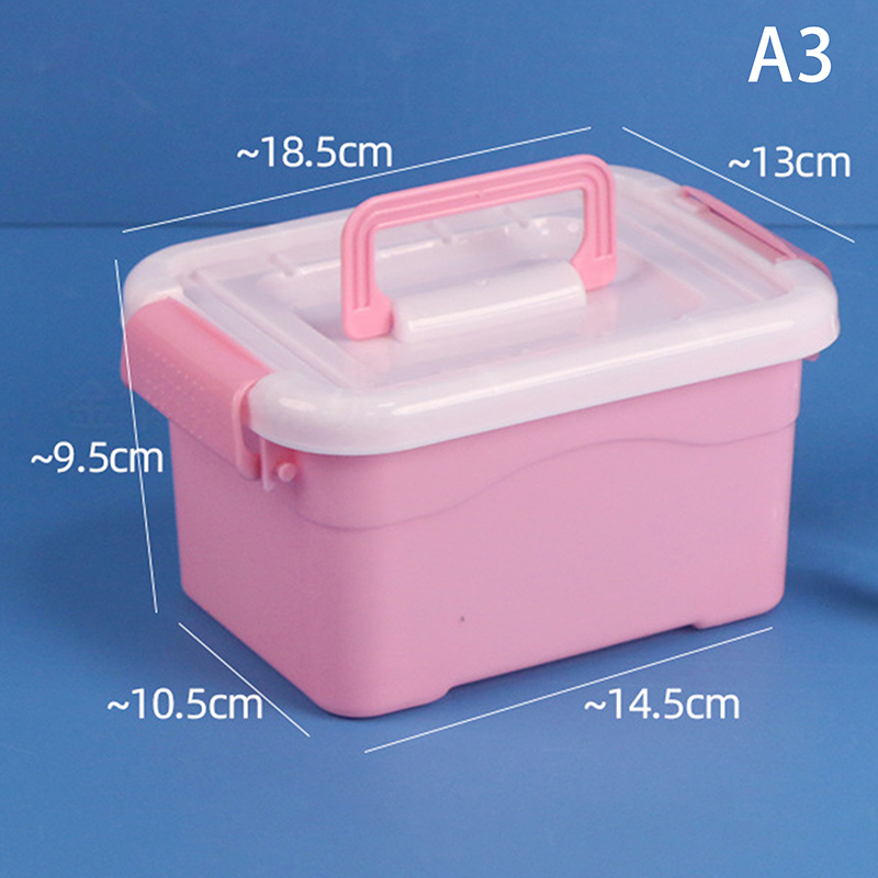 Kunststoff-Aufbewahrungsbox mit Deckel, tragbare transparente Organizer-Kasten für Kinderspielzeug, Studenten-Briefpapier-Behälter, Kosmetik-Sortierbox: verrotten