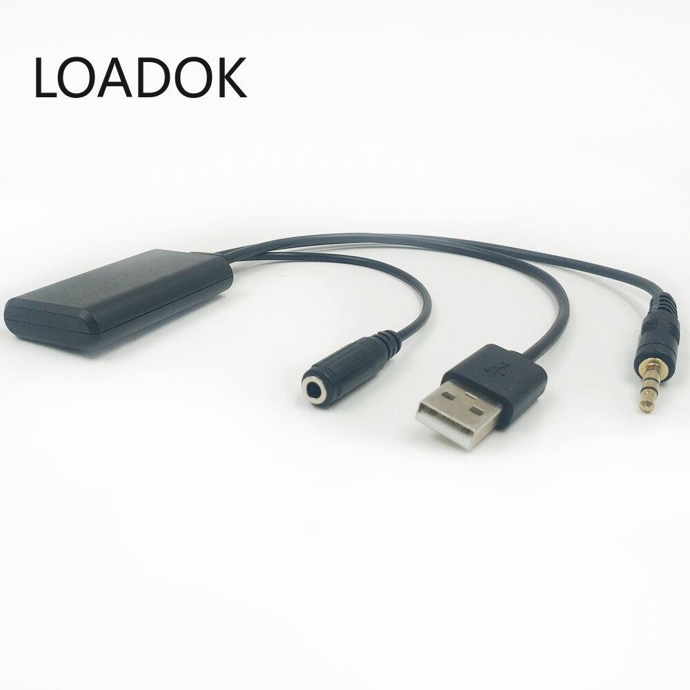 Adaptador de micrófono manos libres para coche, Cable de Audio Aux/USB Bluetooth 300, 3,5 CM, Bluetooth 5,0
