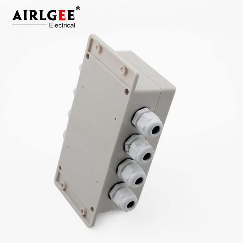 158*90*60mm 4 Inlet 4 Outlet with ear waterproof junction box outdoor with TB terminal 15A12 bit power distribution box