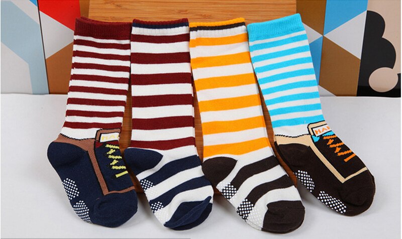 3pairs=a lot cotton Baby socks boy girl kids floor casual sock anti-slip good elastic for 1-3years children