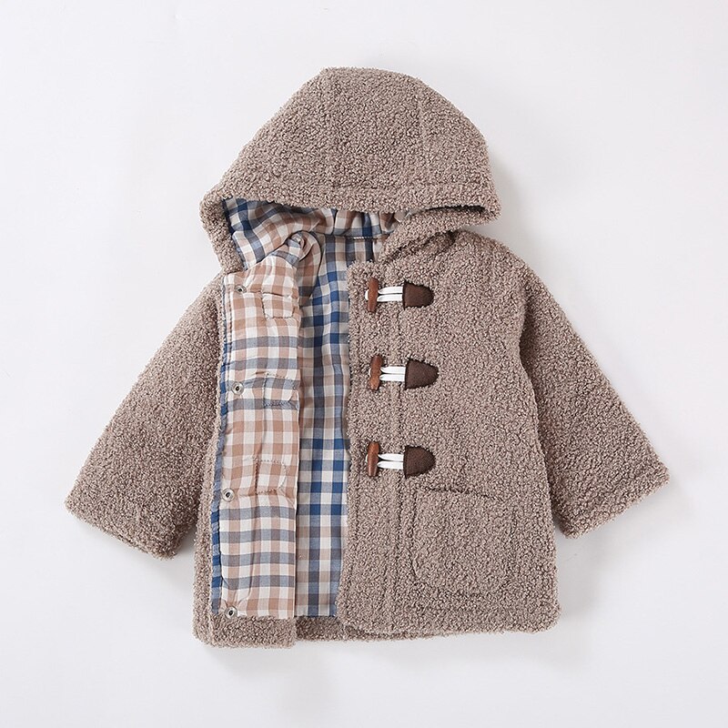 Baby jacket clothes hooded casual clothes children clothing baby wadded cotton warm for autumn and winter kids clothes coat