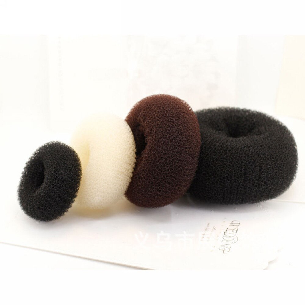 Caldo!! Popolare di modo 4 Formati carino Del bambino per Lo messa in piega Dei Capelli Anello Stile distributore di Panini Testa Strumento di Capelli Anello in nylon Flessibile accessorio dei capelli