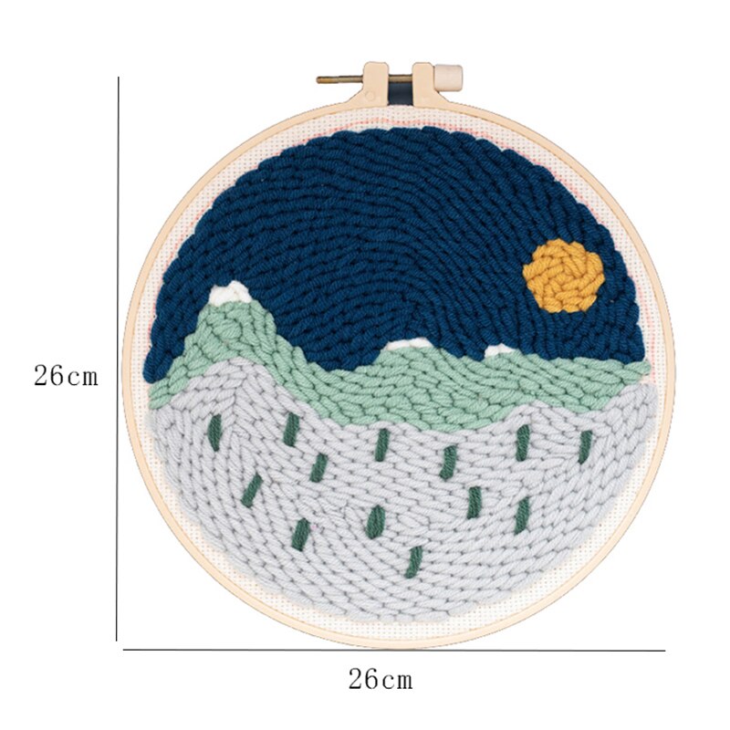 Rosyjski podking haftowany materiał pakiet dziurkacz igła hafty obręcze wełna tkactwo zestaw DIY haftowane