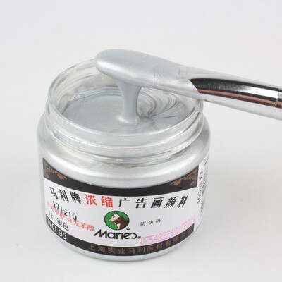 300 500ml Golden Acrylic Paint Metal Paint Wood Paint Quick-drying Waterproof Furniture Statue Wall Painting Hand-painted Paint: 100ml silver