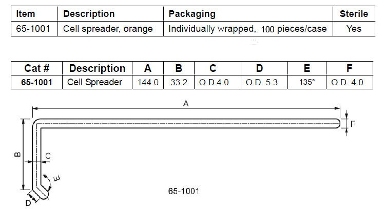 100 stks/pak eenmalige Mobiele Schraper Onafhankelijke sterilisatie verpakking Plastic Coating Staaf L-Vorm