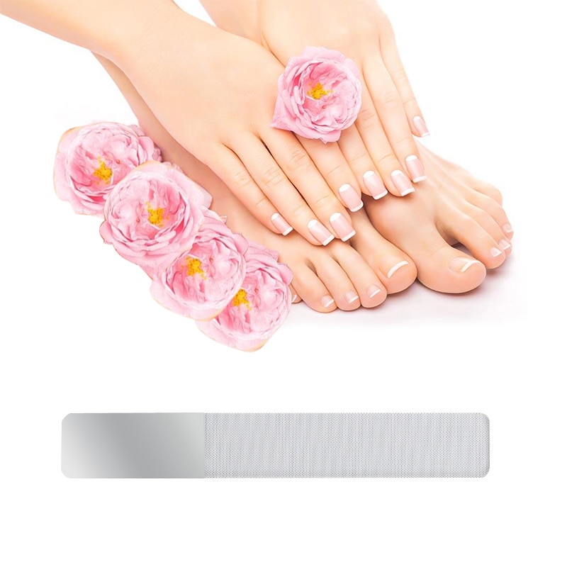 1 stuks Nano Nagelvijl 100/180 Zand Buffer Blok Pedicure Manicure Polijsten Beauty Tool Professionele Nagelvijl Grijs Verwijderen