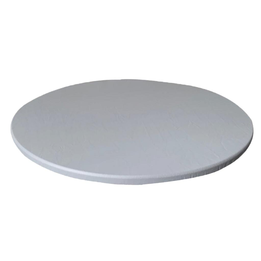Torka rent vattentätt polyester bordsduk lock 90cm diameter rund bordsduk: Grå