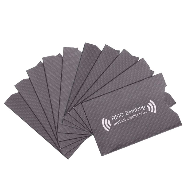10Pcs Anti Theft for RFID Credit Card Protector Blocking Sleeve Skin Case Cover