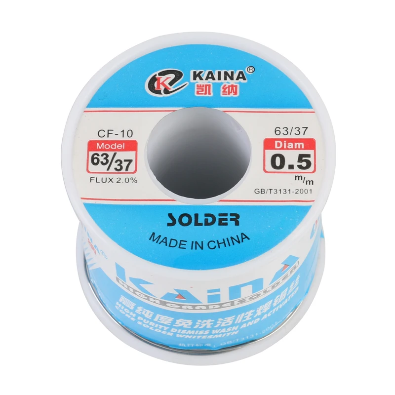 KAINA 0.4/0.5/0.6/0.8/1mm 450g Solder Wire 63/37 Tin Lead Tin Wire Solder Rosin Core Solder Flux Soldering Welding