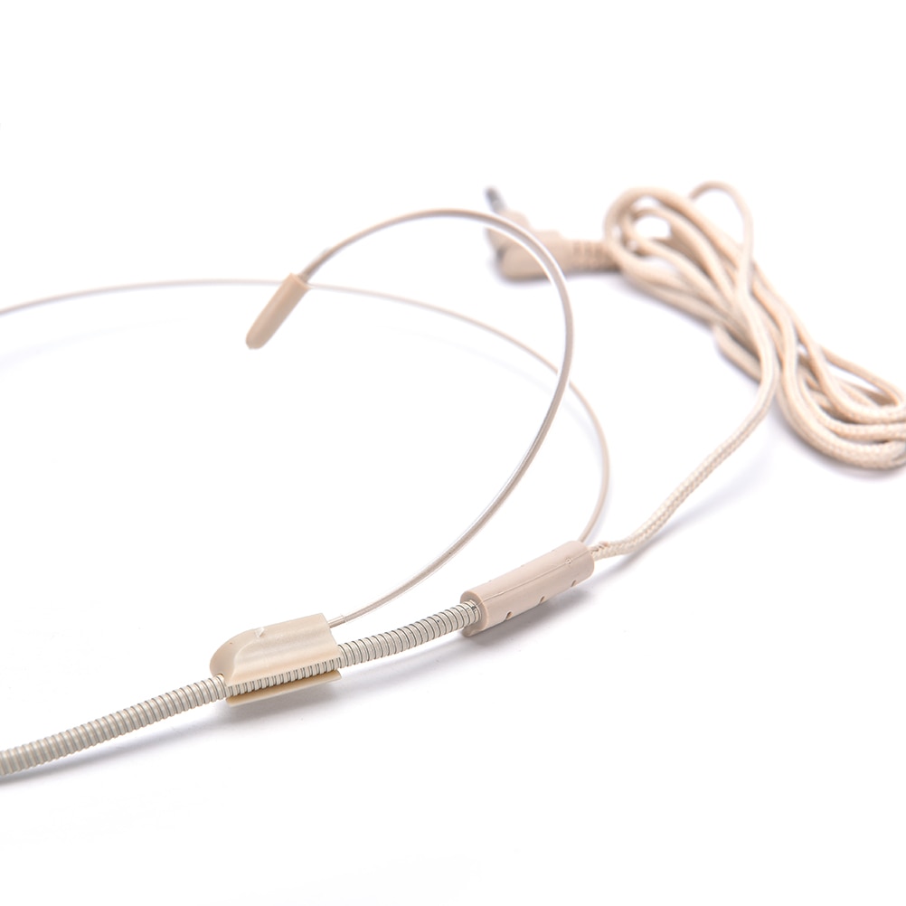 1* dual ear hook headset head mikrofon headset mikrofon med mini stik til shure trådløs body-pack sender