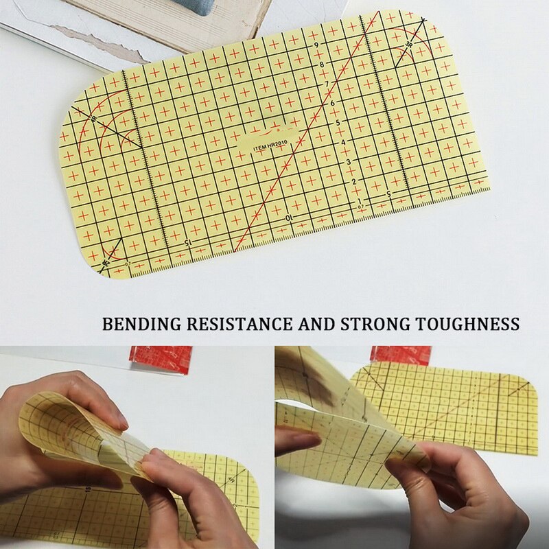 Ironing Ruler Fabric Measuring Tool Tailor Craft DIY Sewing Supplies