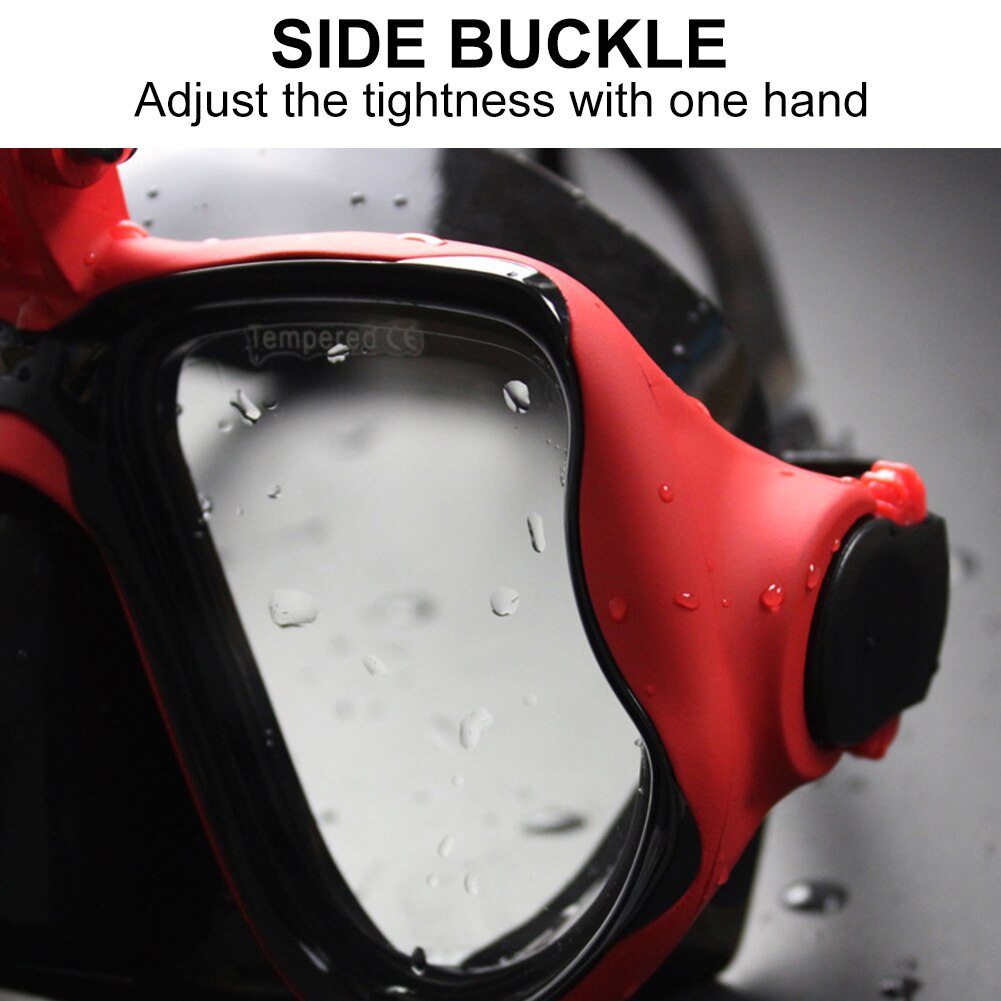 Scuba Duikbril Met Camera Mount Duiken Glazen Anti-Fog Gehard Glas Zwembril 3/4 +/5 Voor freediving Snorkelen