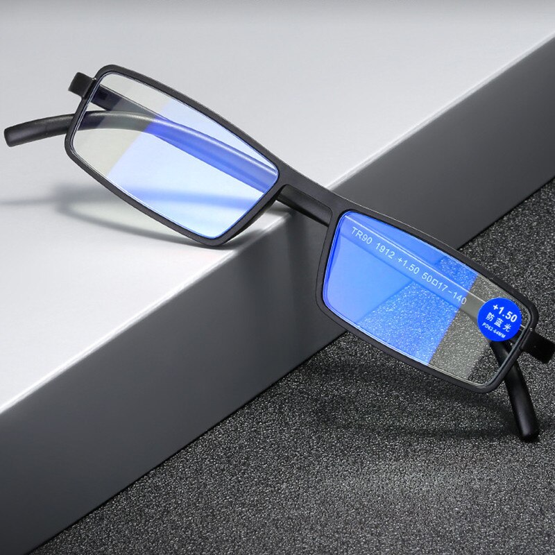 Zilead – lunettes de lecture rétro à monture carrée, Anti-bleu, pour personnes âgées, monture de couleur ultralégère + 1.0 à + 4.0