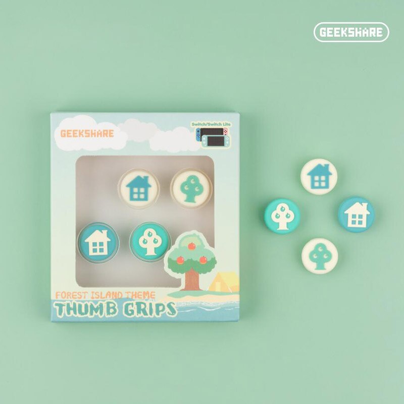 Animal Crossing Orso Gatto Nintend Thumb Stick Grip Cappuccio Joystick Copertura Per Nintendo Interruttore Lite Joy-con Controller Thumbstick caso: 6