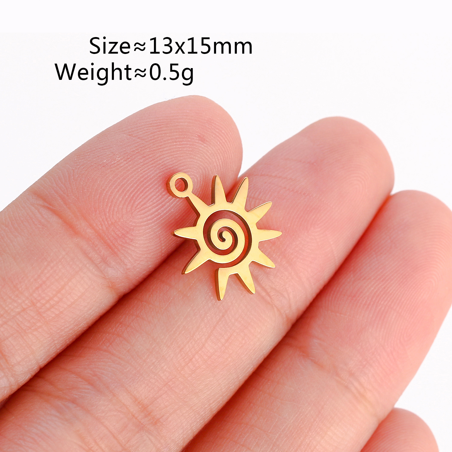Breloques lune, soleil et étoile en acier inoxydable, 5 pièces, accessoires de fabrication de bijoux, fournitures, collier, Bracelet, pendentifs célestes, résultats: Imitation plaquée rhodium