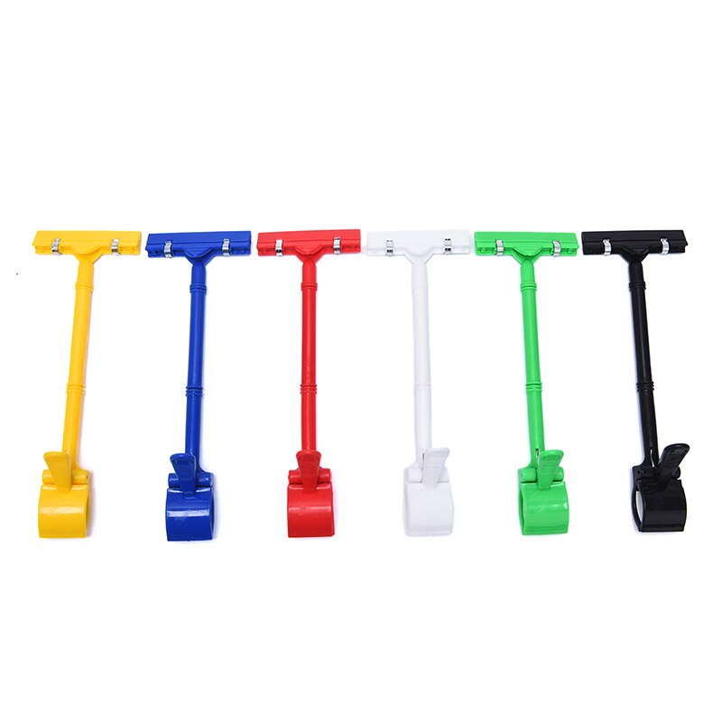 Plastic bordhouder reclame display clip naamlabel prijskaartstandaard rekken supermarkt display stand clips