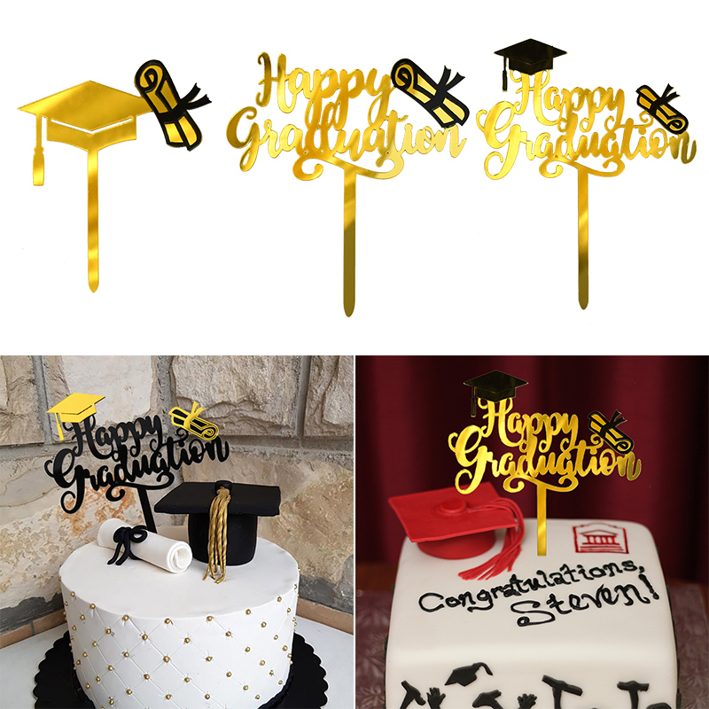 ZHUOWEISM Lot De 36 Décorations Pour Cupcakes De La Classe De 2025 - Noir Pailleté - Félicitations Pour Remise De Diplôme 2025 - Décorations De Gâteaux Pour Fête De Remise De Diplôme