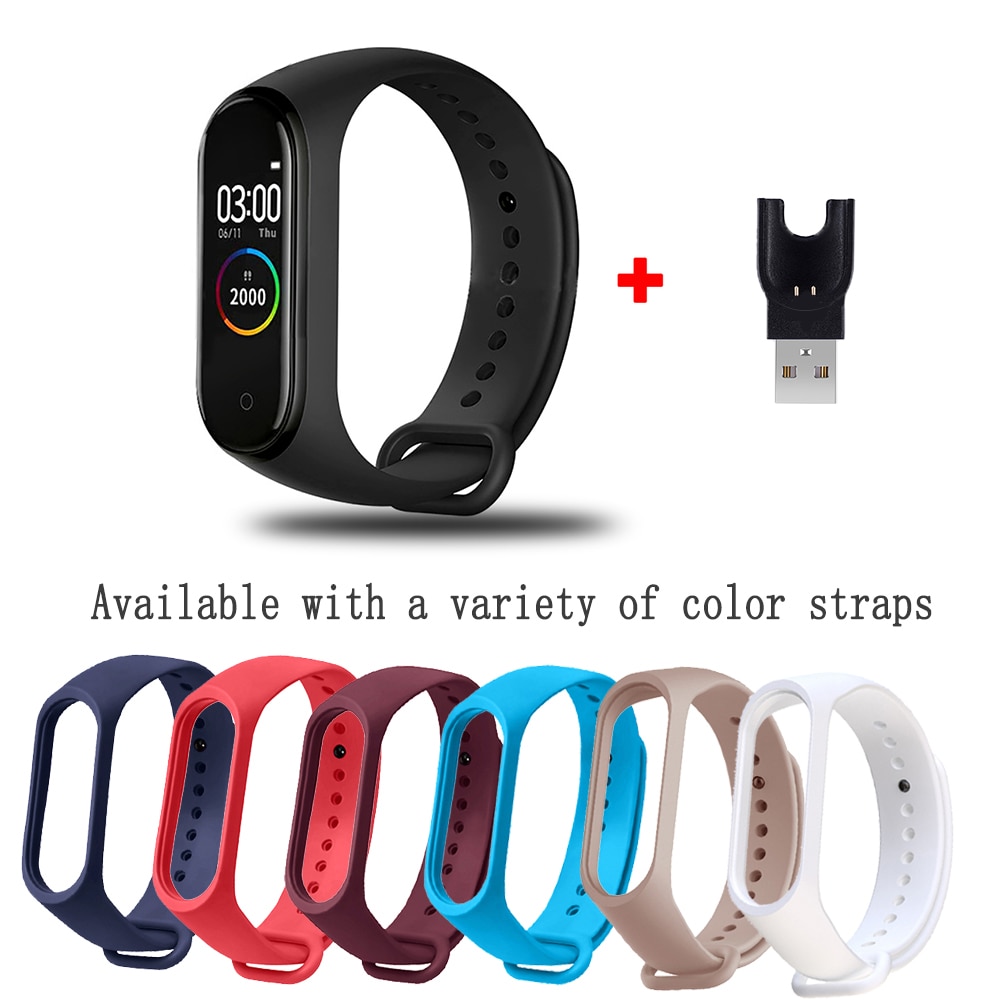 M4 montre intelligente bracelet de gymnastique écran tactile sport podomètre bracelet Fitness hommes en cours d'exécution marche Tracker fréquence cardiaque pression artérielle