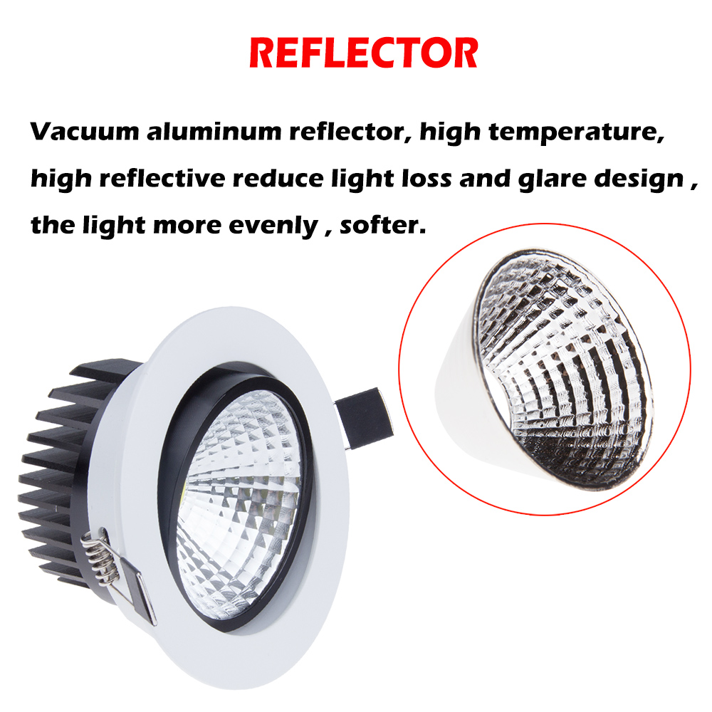 Modell ledet dimbar downlight kolbe 5w ledet få øye på lys ledet dekorasjon taklampe  ac 220v