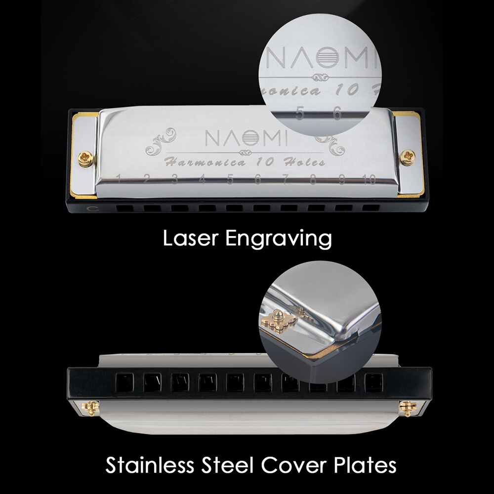 Sealed 7pcs Harmonicas Blues Band Harmonica Set