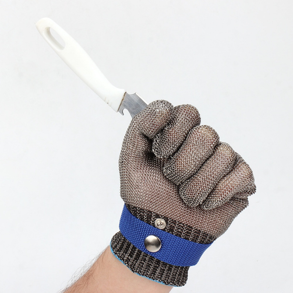 Edelstahl-Handschuhe, schnittfest, sicher, schnittfest, Handschutz, Metall-Fleisch-Mesh-Handschuh zum Schneiden von Metzger, Fleisch, Handschutz