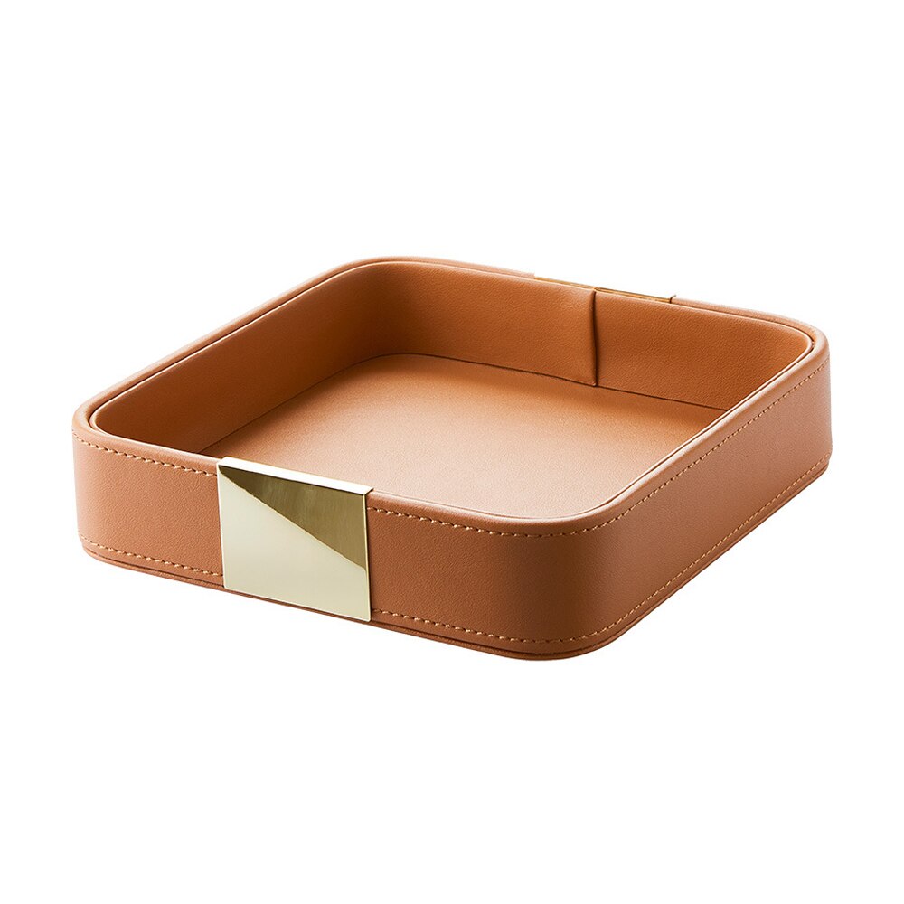 Bencross Leder Schreibtisch Ablage Quadratischen Speicher Schlüssel Tablett Europäischen-stil Schmuck Leder Schublade