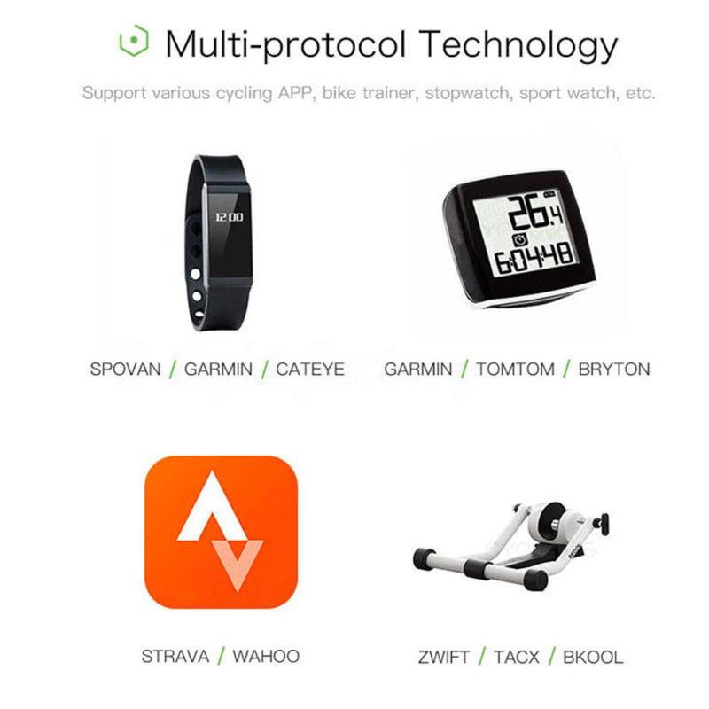 Smart Wireless Bluetooth ANT PX7 Waterproof Cycling Bike Bicycle Speed Cadence Sensor Bicycle Rate Monitor Outdoor Accessories