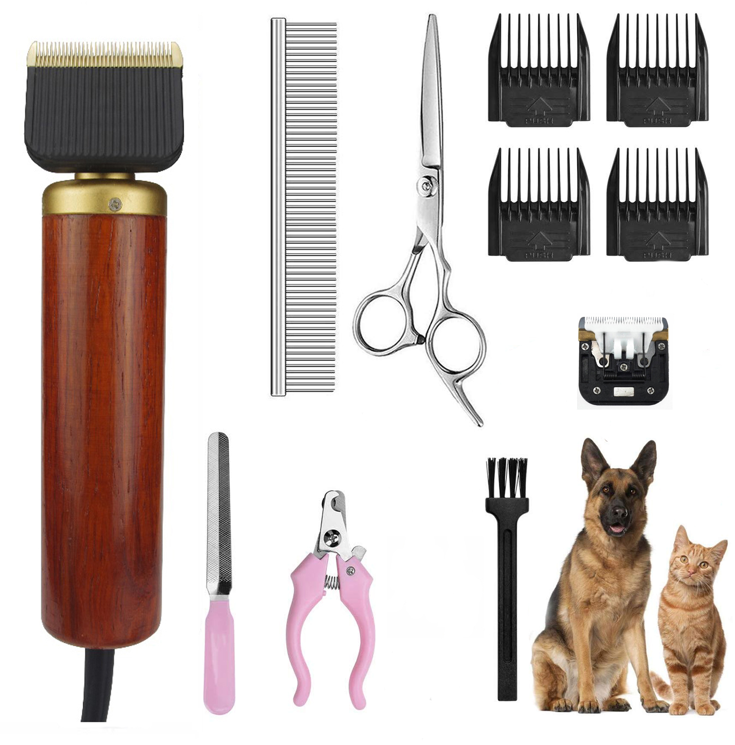 Pet Trimmer Scissors Dog Cattle Rabbits Shaver 55W High Power Horse Grooming Electric Hair Clipper Cutting Machine