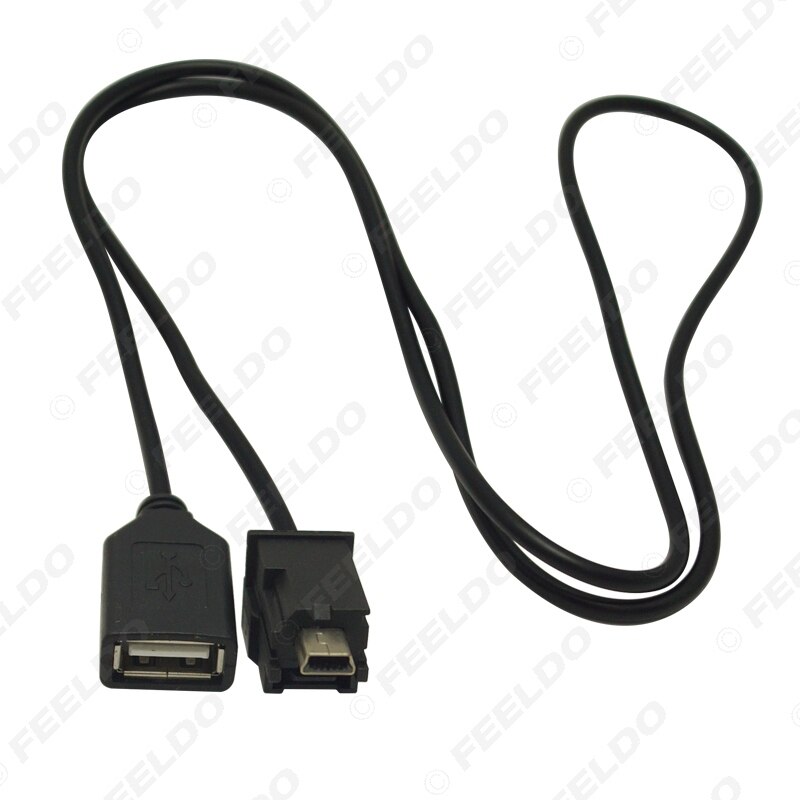 Feeldo 1 Pc Car Audio Radio Usb Naar Mini Usb Poort Switch Kabel Adapter Voor Nissan X-Trail Tenna bluebird Sylphy # CT5661