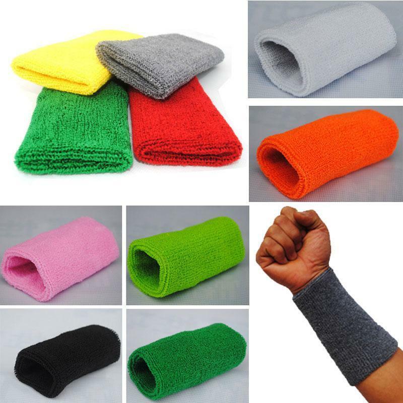 Muñequera de banda para el sudor deportiva de 15cm, muñequera de soporte para el sudor, muñequera protectora para gimnasio, voleibol, baloncesto y Tenis