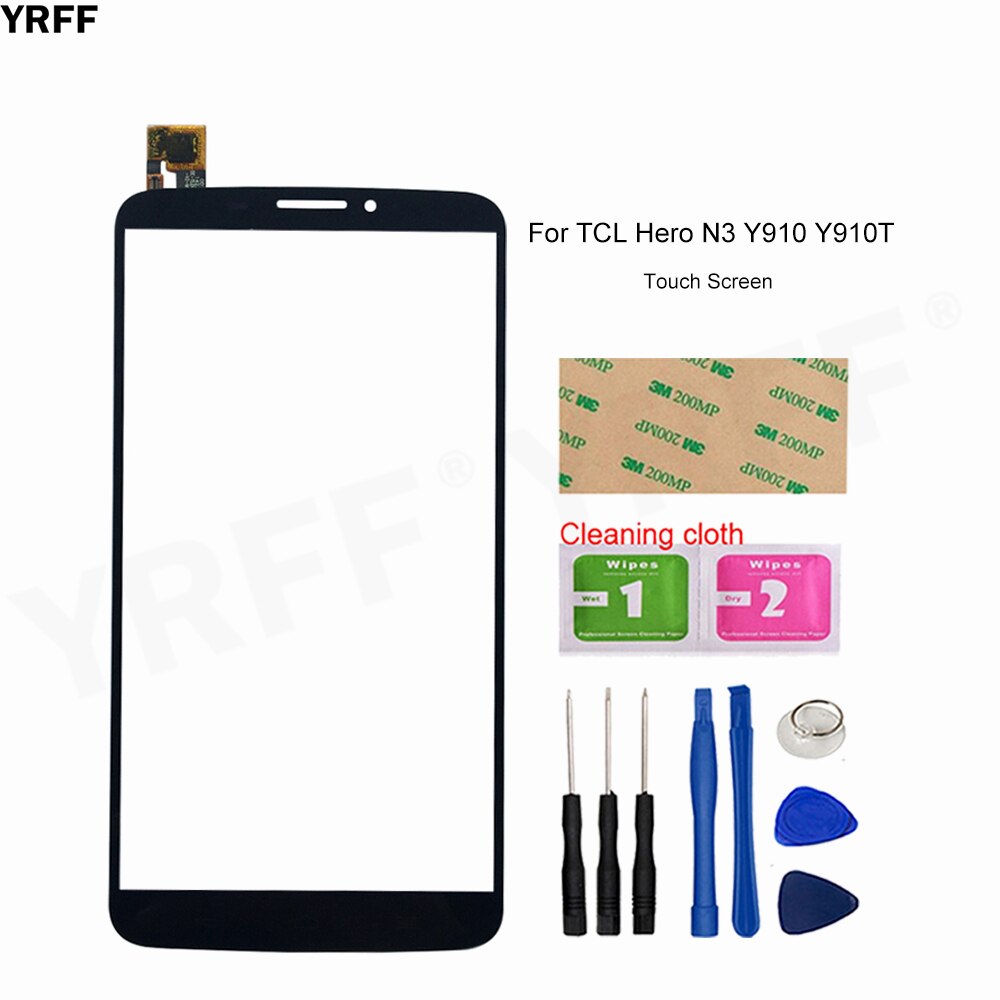 Touch Screen Glass For TCL TLP034B2 Y910 Hero N3 Y910T Touch Screen Digitizer Mobile Panel Assembly