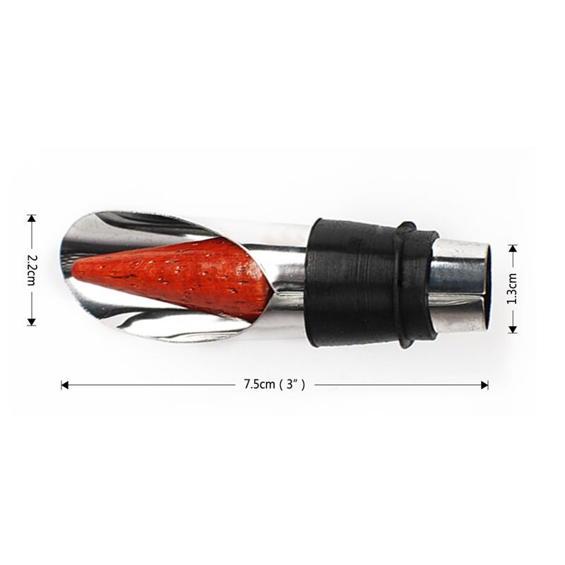 Roestvrij Staal Wijnfles Schenktuit Met Hout Stopper Fles Schenktuit Stopper Gemeten Drank Fles Pourers KTV Tool Bar