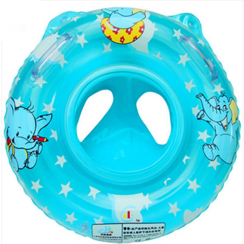 Baby Schlecht Spielzeug Umwelt Verdickt Griff Schwimmen Rettungsring Elefanten aufbringen Baby Schwimmen Sitz: Blau