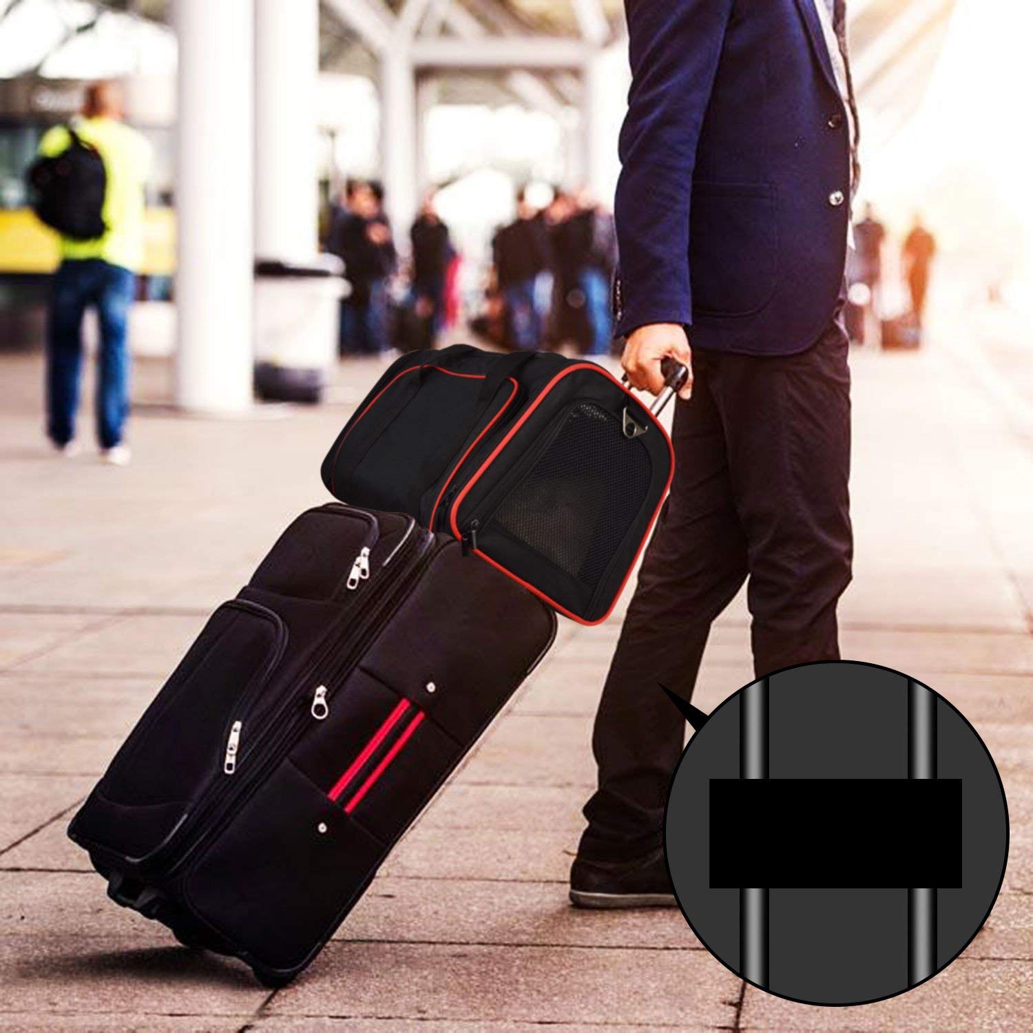 Kissalaukku kannettava lentokone lemmikkikoirateline pehmeä kaksipuolinen laajennettava matkalaukku laukku koirat kissat kissanpennut pennut & sma