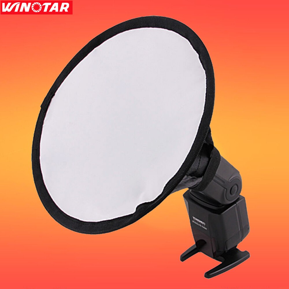 8 pulgadas 20cm ronda difusor de Soft Box para flash para Canon Nikon sony Pentax GODOX TT685 TT600 Pixel VILTROX JY-680A YONGNUO Speedligh