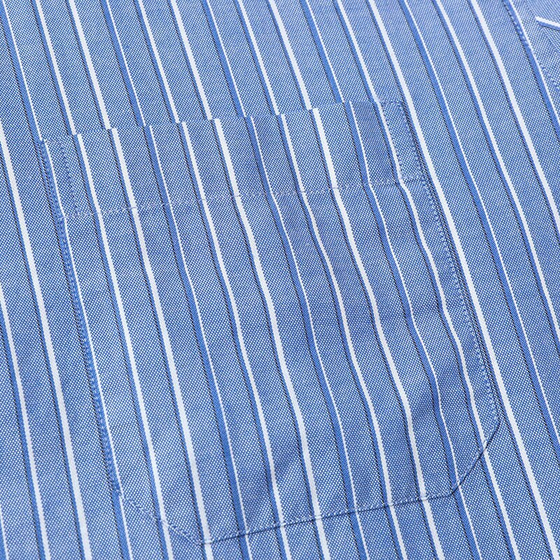 8XL 7XL Mens Long Sleeve Solid Oxford Dress Shirt with Left Chest Pocket High Male Casual Regular-fit Tops Button Shirt