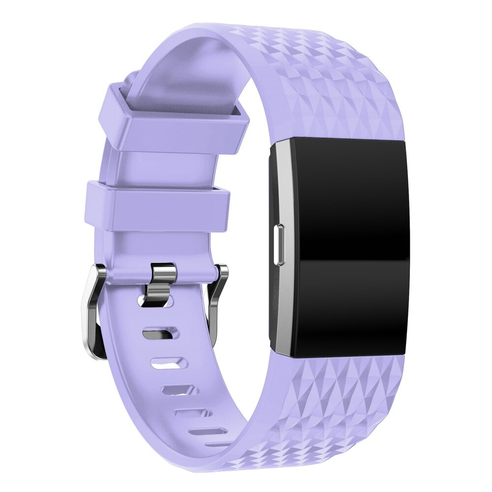 Youth 3D Texture Silicone Strap for Fitbit Charge 2 Smart Watch Strap Buckle Watchband Wrist Band Bracelet Clock Accessorie TSFH: 11