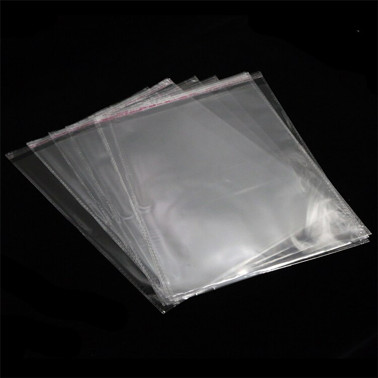 100 stücke transparent selbst-Klebstoff OPP kunststoff zellophan tasche hochzeit Party tasche schmuck verpackung versiegelt tasche