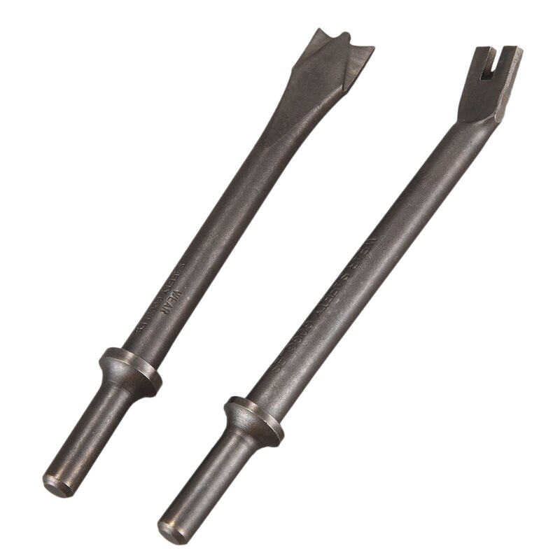 Air Pneumatic Hammer Bits Set Angle Flat Chisels Concrete Tile Chisel Wide Chisel Thinset Scraper Chipping Hammer-8Pcs