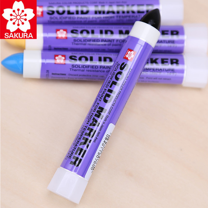 Japan Sakura Solid Marker Industrial Pen Dry Can Write on Steel Plate Water Oil Surface Multi-function Pen