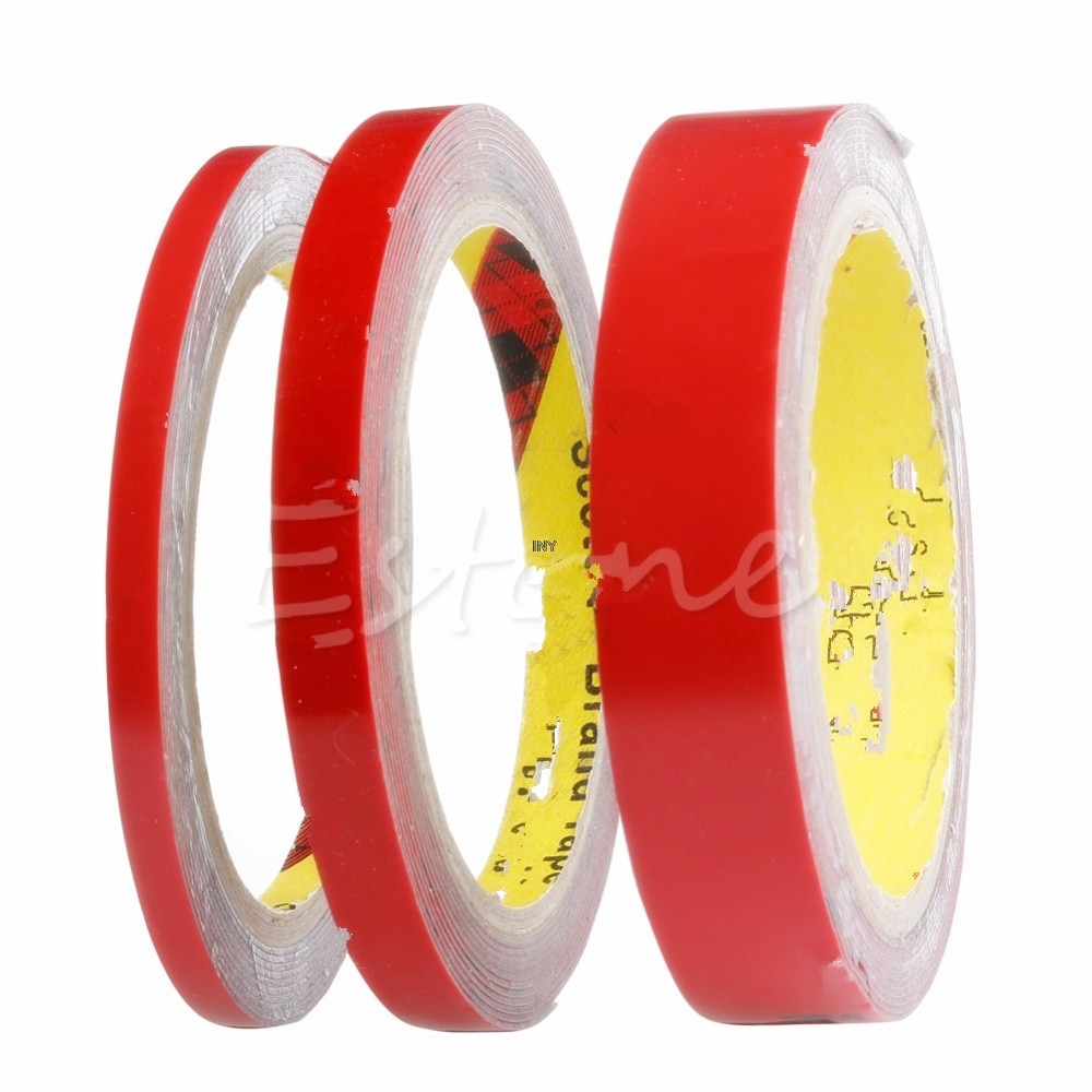 0.6/1/2CM 3M/Roll Automotive Double Sided Attachment Tape Car Auto Truck Van INY