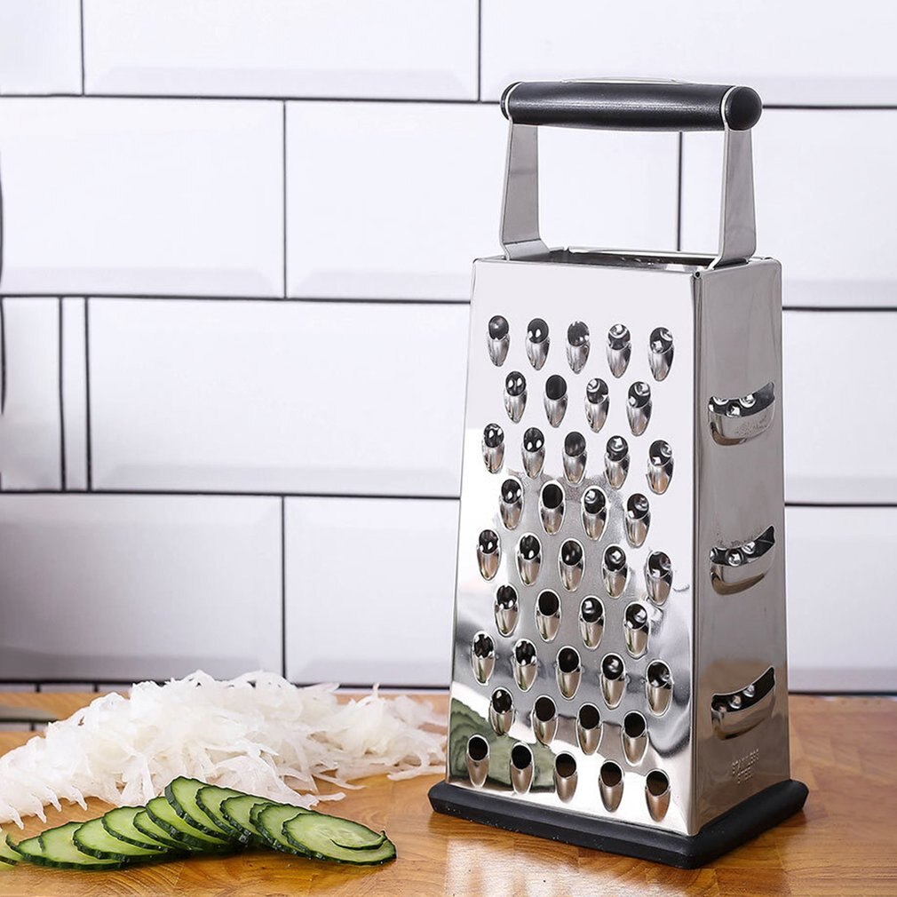 Multifunctionele Doos Rasp Kaas Raspen Roestvrij Staal Voor Keuken Raspen Voor Keuken Met 4 Zijden Rasp Non-Slip Basis