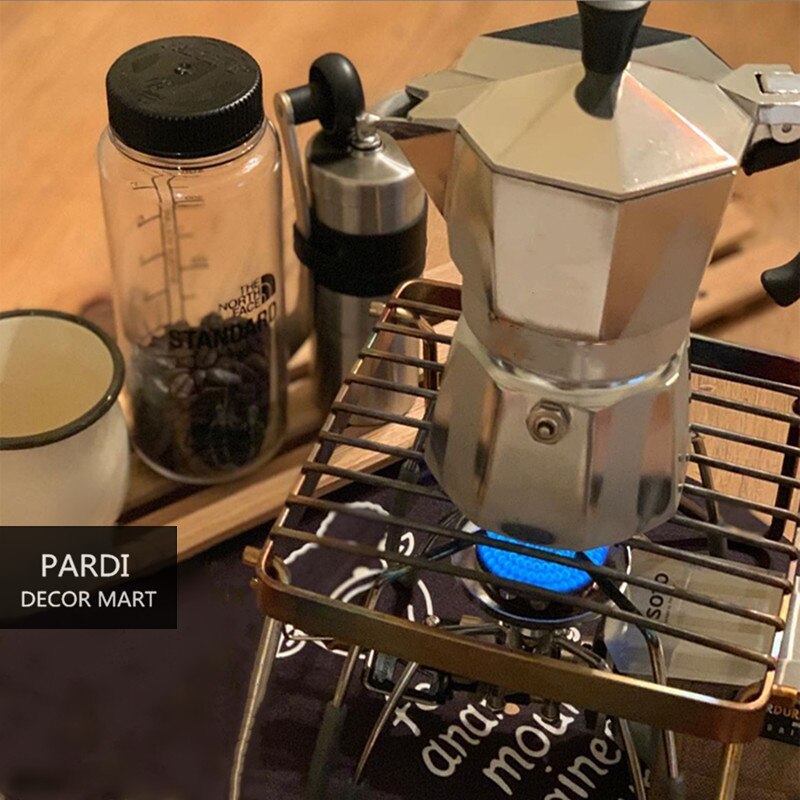 Coffee Pot Mocha Pot Classic Octagonal Aluminum Pot Turkish Coffee Maker Espresso Press Travel Coffee Utensils 3 people 6 people