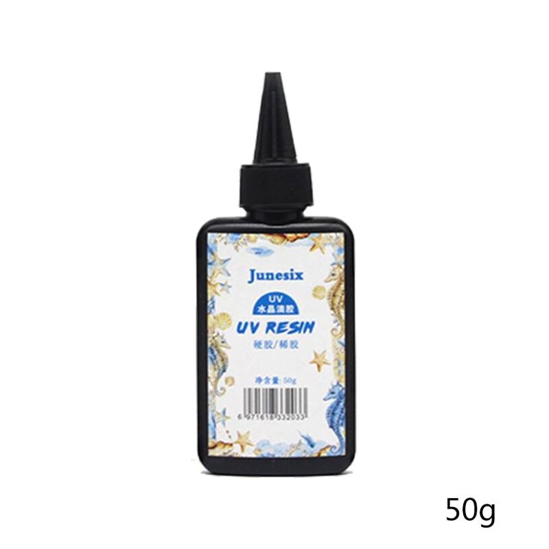 10/20/25/50/60/100g Ultraviolet Curing Epoxy UV Resin Hard Glue Transparent LED Cure for DIY Jewelry Making Casting Coating: A50
