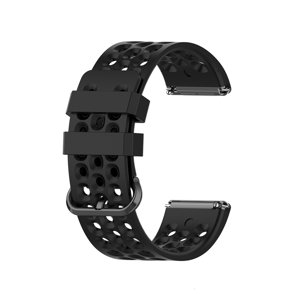 Replacement Band For Fitbit Versa/Versa 2 Soft Silicone Waterproof Wrist Accessories Watch Strap For Fitbit Versa 2 Band: Black / S-(140-190mm)