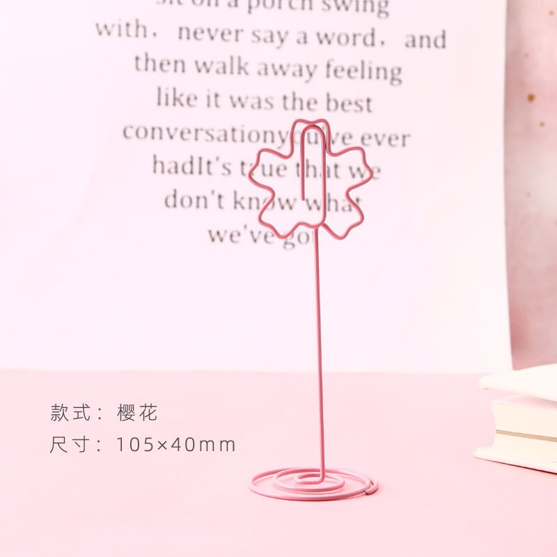 1 pièce de trombone en métal en forme de cœur, motif dessin animé, rose, pour fille, marque-page, papeterie, fournitures scolaires et de bureau: Défensehuaxing