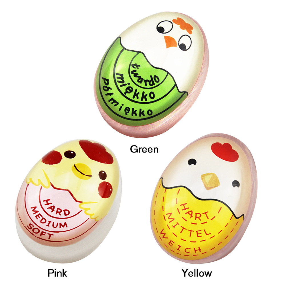 Color Changing Plastic Boiled Egg Alarm Cute Boiled Egg Timer Boiled Egg Alarm Timer Egg Cooking Tools Kitchen Gadgets