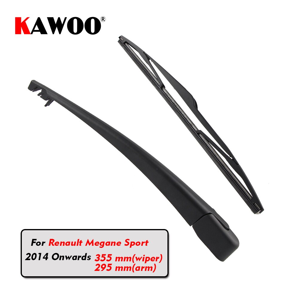 KAWOO Auto Achter Wisser Bladen Terug Ruitenwissers Arm Voor Renault Megane Sport Hatchback (Vanaf ) 355mm Voorruit Blade