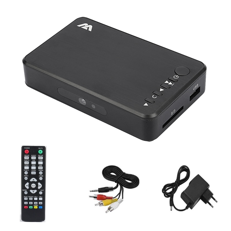 Mini lecteur multimédia Full HD 1080P, USB, disque dur externe HDD, avec SD, U, Support H.264, MKV, RMVB, pour voiture