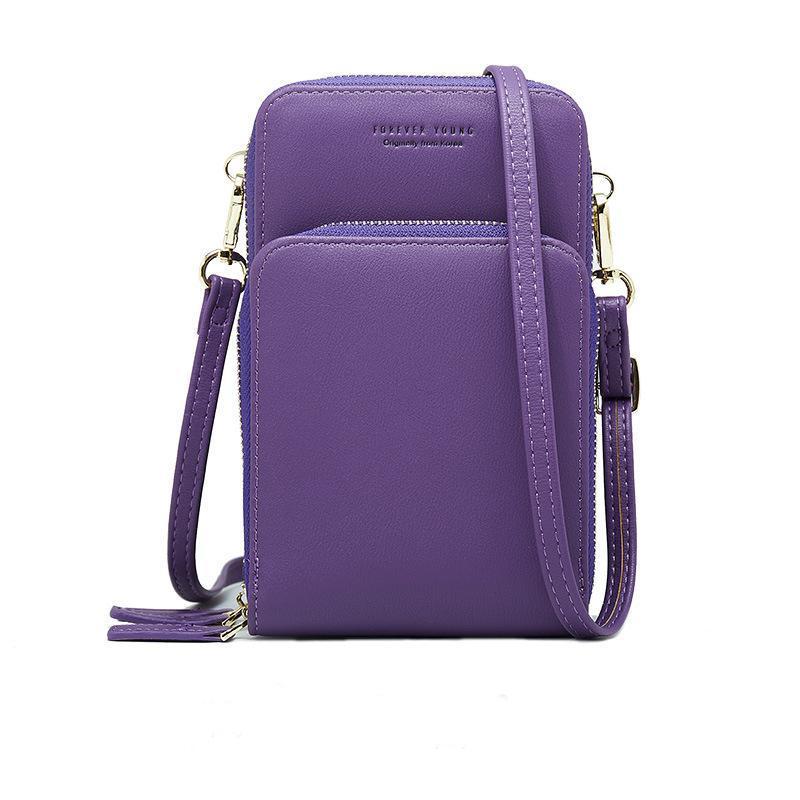 Crossbody Mobiele Telefoon Schoudertas Collectie Mobiel Tas Mode Dagelijks Gebruik Kaarthouder Mini Zomer Schoudertas Voor Vrouwen Portemonnee: Paars